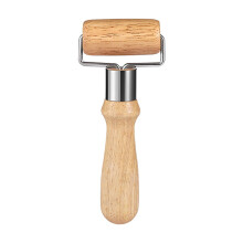 Non-Stick Small Pizza Roller, Round Wooden Dough Rolling Pin for Pizza, Cookies, Bread, Tortillas & Dumplings