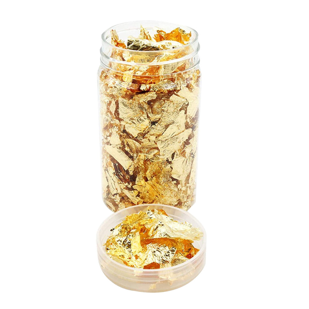Gold Foil Flake For Resin Gilding Foil Flake For Nails Painting Arts And Crafts