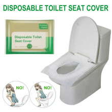 Lot de 50 protège-sièges de toilettes jetables et jetables.