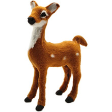 Adorables mini-cerfs en peluche, décorations de Pâques pour la maison, figurines de cerfs couchés mignonnes pour la décoration intérieure kawaii