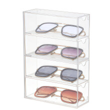 Innovativt brilleetui, elegant look, bedste organizer til briller og solbriller