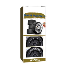 3Pieces White Tire Paint Pen White Paint Pens Waterproof Tire Pen For Car Tire Lettering