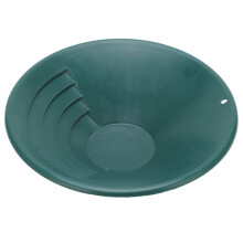 260mm Gold Pan, Lightweight ABS Plastic with 90 Groove for Easy Gold Separation