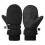 Kleinkind-Fäustlinge, fleecegefütterte Winterhandschuhe, schwarz, Größe S 1