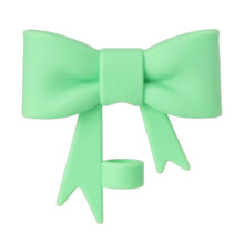 Bouchons de paille en silicone Green 10 mm avec nœud papillon, lot de 10 – Souples, anti-fuites, faciles à nettoyer, pour les voyages et le