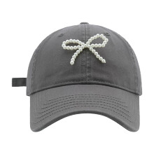 Șapcă Snapback pentru bărbați și femei – Croială structurată, Fundă dulce cu perle, Top coreean moale, Șapcă casual la modă