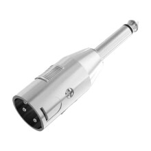 Adaptador de micrófono XLR a convertidor de 6,5 mm, cambiador de género, metálico, portátil, para mezcladores de guitarra e ingenieros de audio.