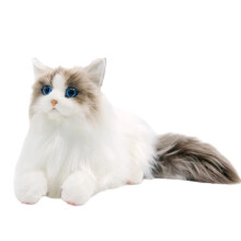 Peluche Chat Réaliste Faite Main, Animal de Compagnie Idéal pour les Personnes Âgées, les Femmes et les Enfants, Cadeau Surprise pour les