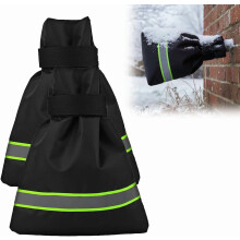 Capas protetoras para torneiras externas de inverno, 25 x 16 cm, reutilizáveis e isoladas (verdes, 2 unidades), compatíveis com torneiras padrão.