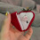 Strawberry Ring Box Red Mini Jewellery Box 1pc 5