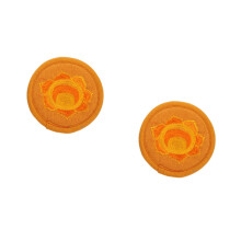2Pièces Tapis D’accessoire Bouddhiste Orange Pour Bol Compact