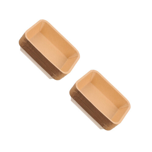 50Pièces Assiettes Kraft Papier Khaki Pour Usage Bbq