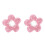 2Pièces Collier Chat Post-Chirurgie Rose En Coton PP Respirant 1