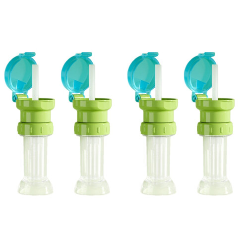 4Pièces Bouchons Bouteille Bébé Vert Sécurisé Facile À Transporter