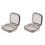 2Pcs Practical Grey Pills Case Compact Portable Pills Storage Box 1