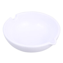 2Pcs Durable White Brush Pen Stand Calligraphy Ink Dish