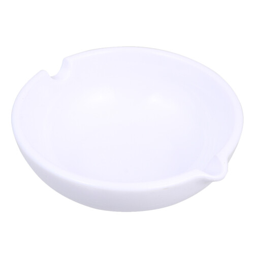 2Pcs Durable White Brush Pen Stand Calligraphy Ink Dish