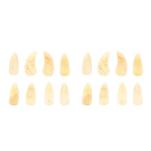 16Pièces Protège-Doigts Guzheng Ongles Artificiels Corne