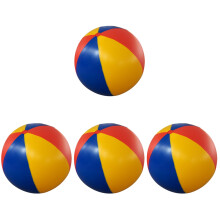 4Pcs Multi-Color PVC Beach Balls Inflatable Sports Toys for Kids Play