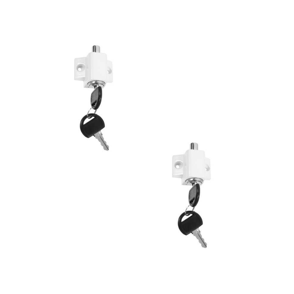 2Pcs Easy Install Zinc Alloy Sliding Window Stopper Lock Child Safe Aboofan