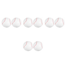 8Pcs Durable PVC Inflatable Baseball Balls White for Kids Summer Play