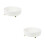 2Pcs Practical White PP Kitchen Rack Rotating Organizer Stand 1