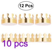 Golden Kids Crown Paper Hats Party Cap Birthday Celebration