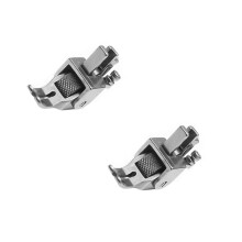 2Pcs Silver Sewing Machine Roller Presser Foot for Projects