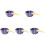 5Pcs Purple Ceramic Candy Bowls Kitchen Essential Handled Dessert Cups 1