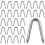 70 pcs u nails net staples -shaped wire heavy duty turf fixing 10