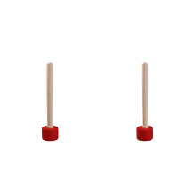 2Pcs Premium Red Felted Bowl Mallet Striker for Singing Bowls