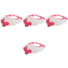 4Pcs Red Toddler Shower Caps Hair Washing Shield Baby Bath Hat