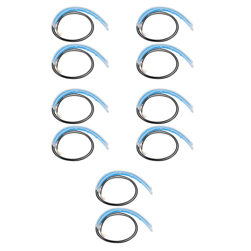 10Pcs Dual Color Car Running Light Flexible Headlight Bar