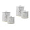 4Pcs Iron Bread Keeper White Rustic Food Storage Box for Home 1