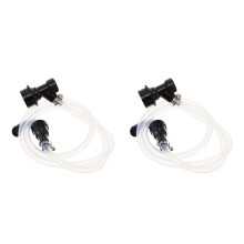 2Pcs Clear Ball Lock Assembly with Hose for Portable Keg Dispenser