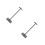 2Pcs Aluminum Headset Support Black Headphone Rack for Home Desk 1