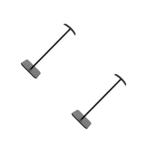 2Pcs Aluminum Headset Support Black Headphone Rack for Home Desk
