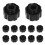 100St Luer Lock Spuitdoppen Zwart Plastic & 1