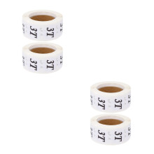 4 Rolls Label Premium Size Sticker Labels Clothing Stickers Toddler