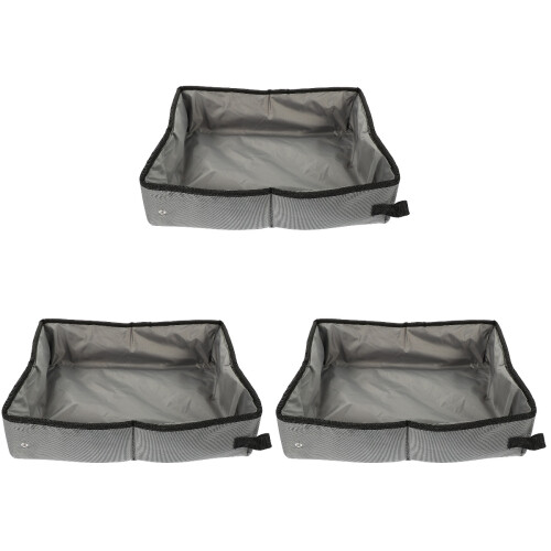 3Pièces Bac À Sable Chat Pliable Étanche Idéal Pour Extérieur 1