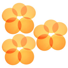 15Pcs Pet Orange Color Film Gel Light Filters for Home Mood Lighting