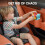 Leather Car Door Cup Holder Trash Can Orange 5