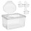 4Pcs Travel Wipes Container Portable Plastic Holder with Easy Pull Lid 5