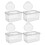 4Pcs Travel Wipes Container Portable Plastic Holder with Easy Pull Lid 6