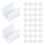 100St Adhesive Pen Buckles Plastic Clips Voor Whiteboards Wit 4