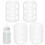 4Ud Protector De Botella Para Bebé De Silicona Blanco Antideslizante 11
