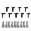 9 Pcs / Set Universal Hei Style Distributor End  Wire Rubber Boots & Stainless Steel 1