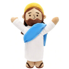 Bambola di peluche di Gesù, bambola religiosa a tema benedizione e gloria per bambini, regalo ispiratore a tema preghiera per la scuola domenicale,