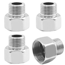 4-częściowy adapter do węża wodnego, redukcja z 1/2 cala żeńskiego na 3/8 cala męskiego, adapter do węża kranowego z gumową podkładką do