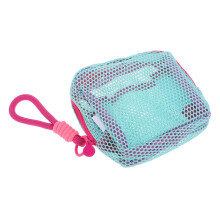 Bolsita pequeña con cremallera para joyas, de tela de malla de colores surtidos, 1 unidad, ideal para viajes. Organización para mujeres.